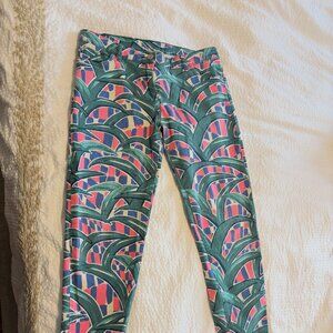 Kenzo leaf print jeans